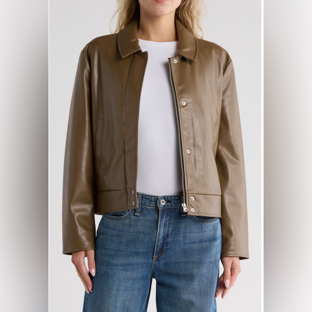Rag & Bone Myla Faux Leather Jacket